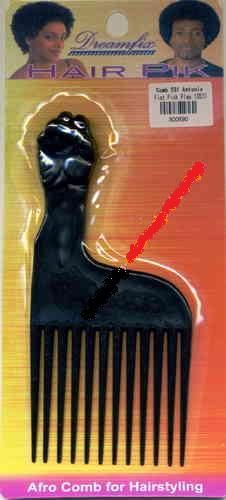 Afro Comb Plastic Antonio Fist Pick Peace for Hairstyling