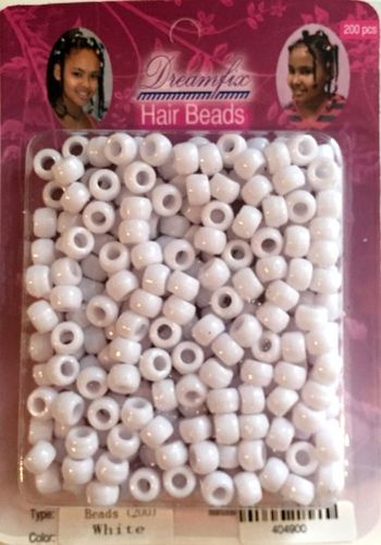 Dreamfix Hair Beads 200pcs White