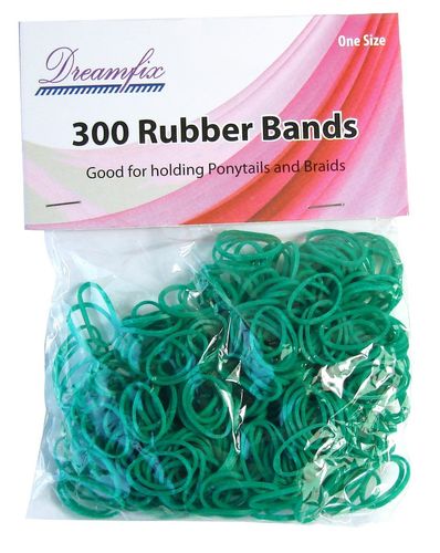 Dreamfix Rubber Bands One Size 300pcs Green