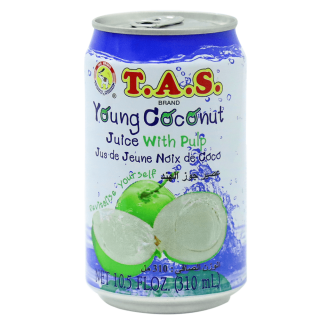 T.A.S. Young Coconut Juice with Pulp 310ml