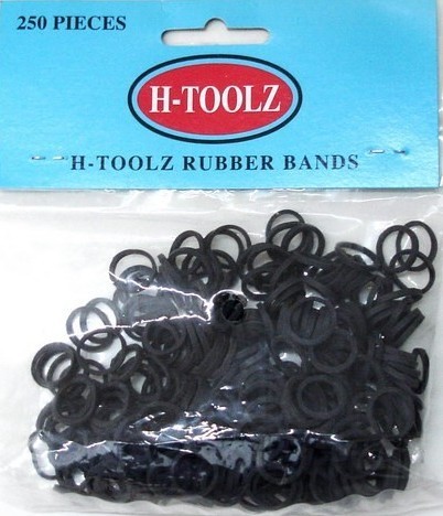 275pcs H-Toolz Rubber Bands Black