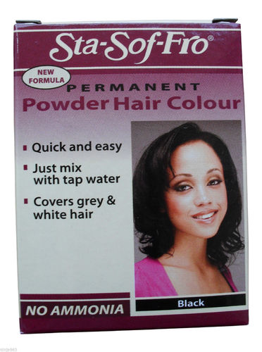 Sta-Sof-Fro Permanent Powder Hair Colour Black 8g