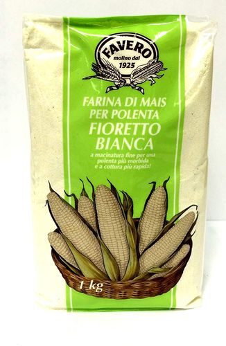 Molino Favero Fine White Corn Flour Fioretto for Polenta 1kg