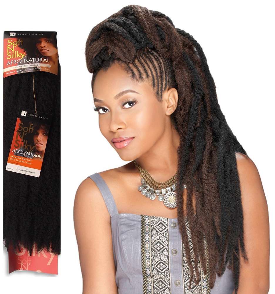 Sensationnel Soft N Silky Synthetic Afro Twist Braid Marthely Afro Shop
