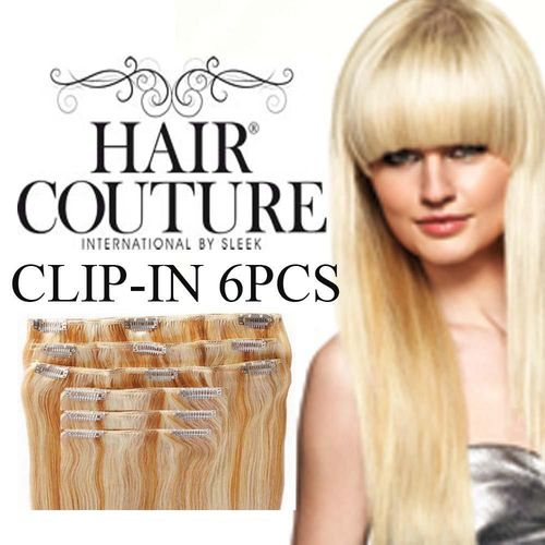 Hair Couture Clip-In Silky Straight Human Hair 6pcs