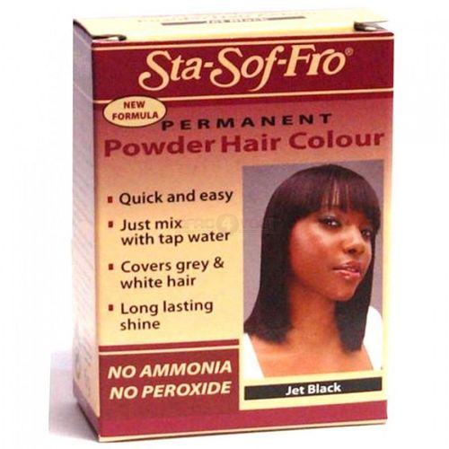 Sta-Sof-Fro Permanent Powder Hair Colour Jet Black 8g