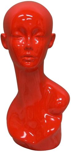Sleek Mannequinn Head Red