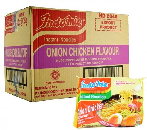 Indomie Instant Noodles Onion Chicken Flavour 40x75g