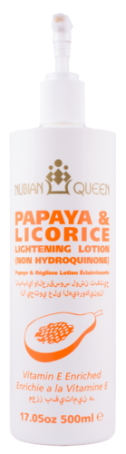 Nubian Queen Papaya & Licorice Lightening Lotion 500ml